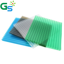 UV Protection 6Mm Twin wall Clear Polycarbonate Hollow  Sheet Honeycomb Roofing Sheets For Greenhouse